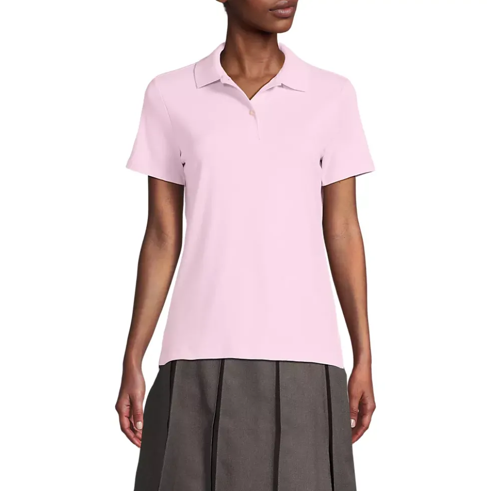 Women's Short Sleeve Feminine Fit Interlock Polo Shirt