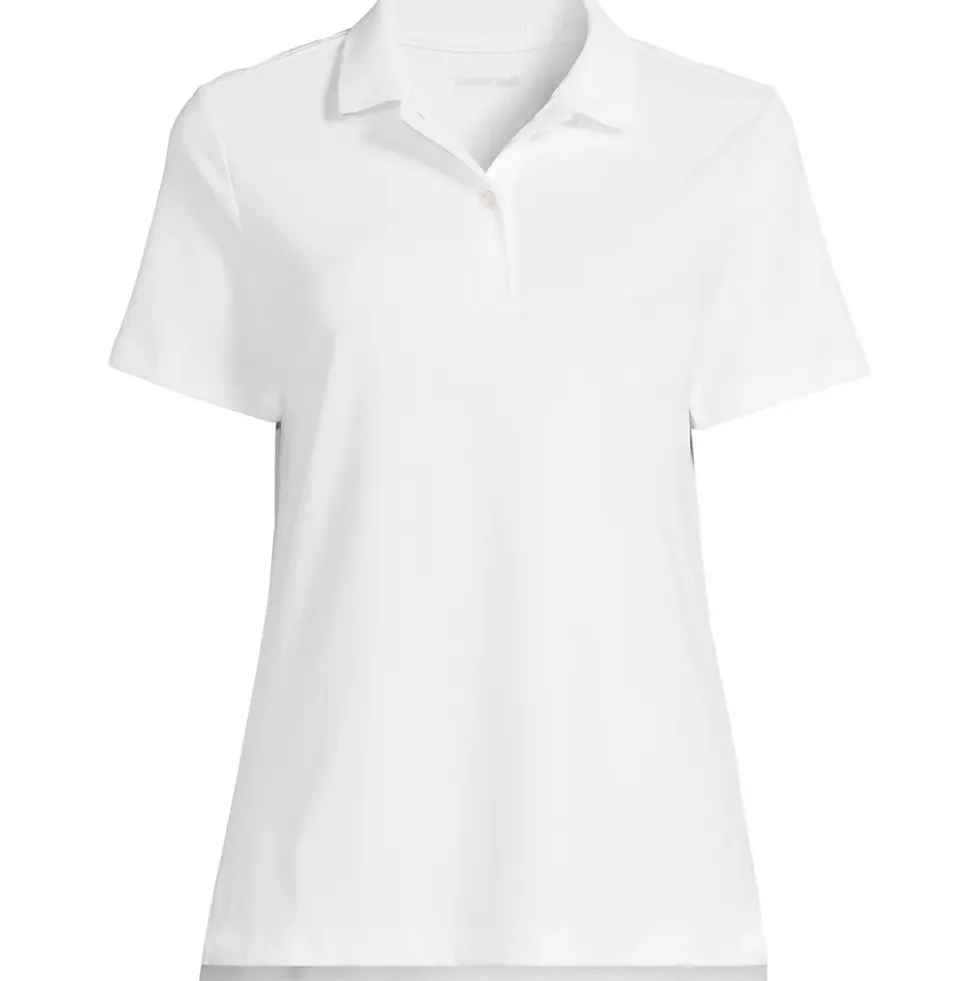 Women's Short Sleeve Feminine Fit Interlock Polo Shirt