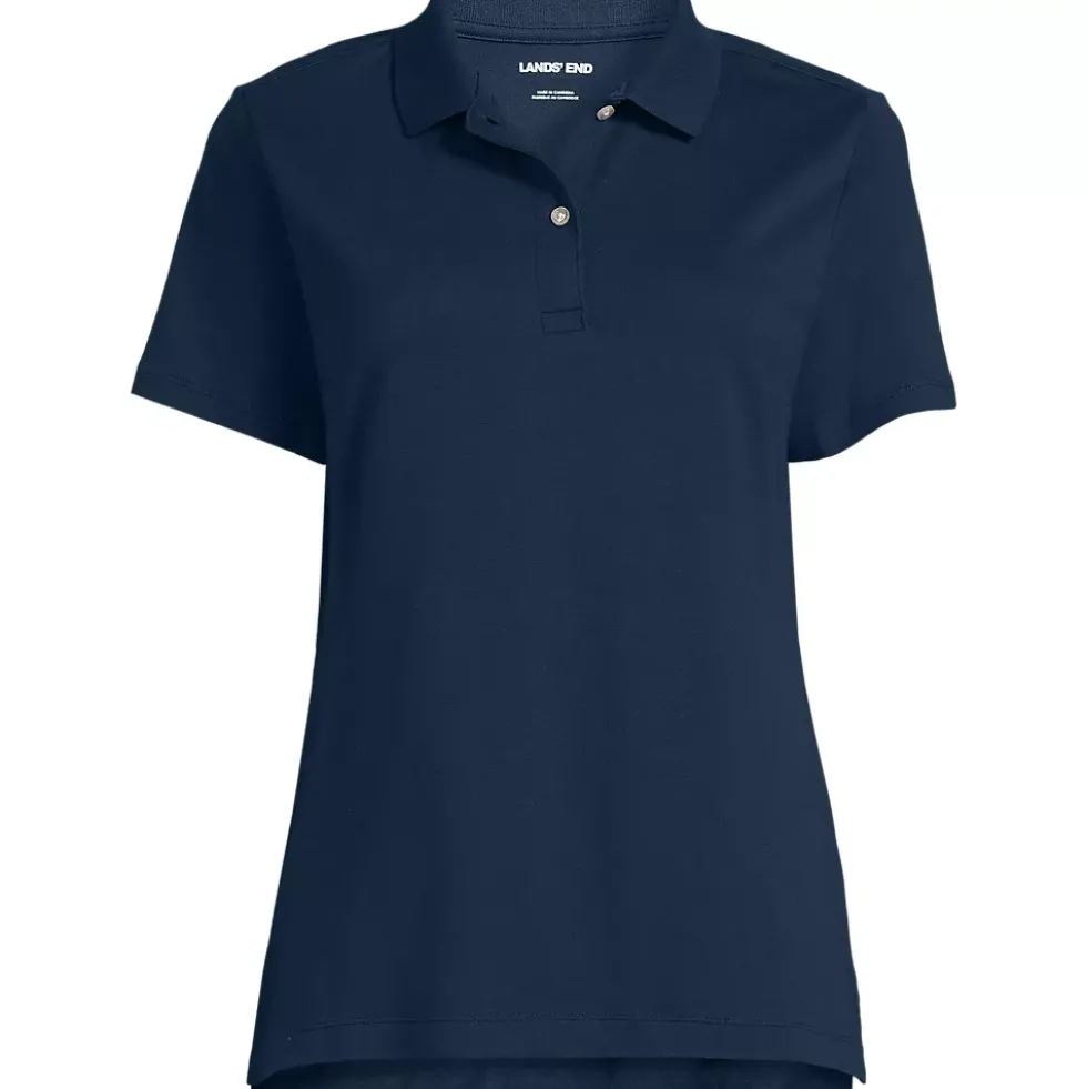 Women's Short Sleeve Feminine Fit Interlock Polo Shirt