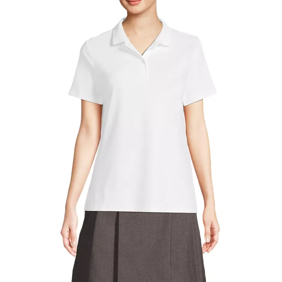 Women's Short Sleeve Feminine Fit Interlock Polo Shirt