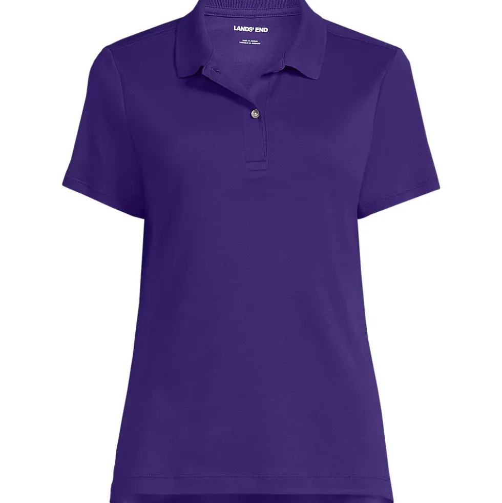Women's Short Sleeve Feminine Fit Interlock Polo Shirt