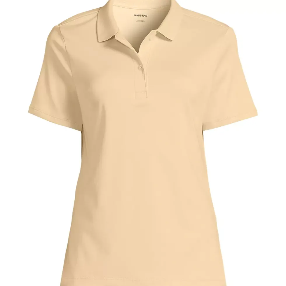 Women's Short Sleeve Feminine Fit Interlock Polo Shirt