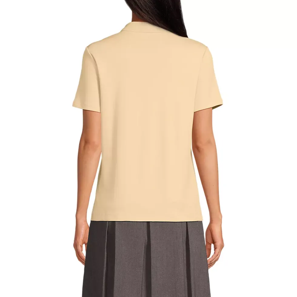 Women's Short Sleeve Feminine Fit Interlock Polo Shirt