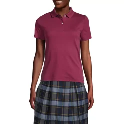 Women's Short Sleeve Feminine Fit Interlock Polo Shirt