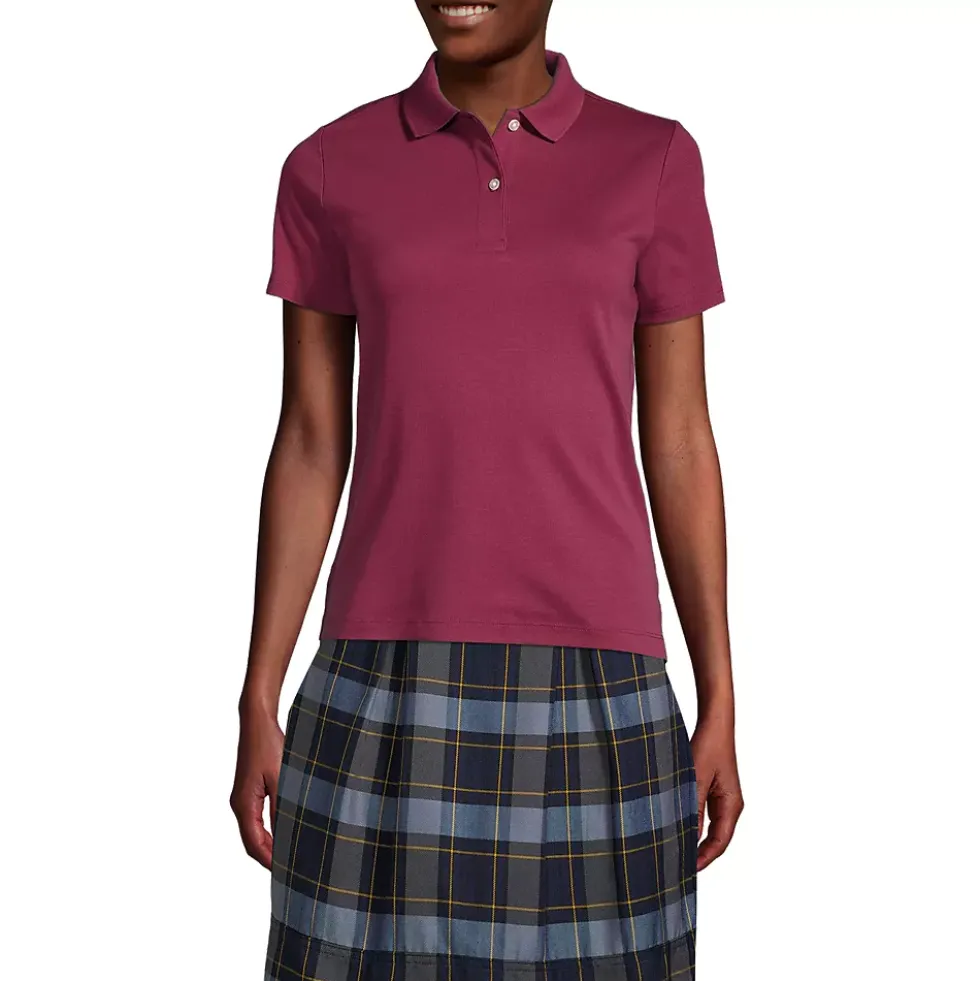 Women's Short Sleeve Feminine Fit Interlock Polo Shirt