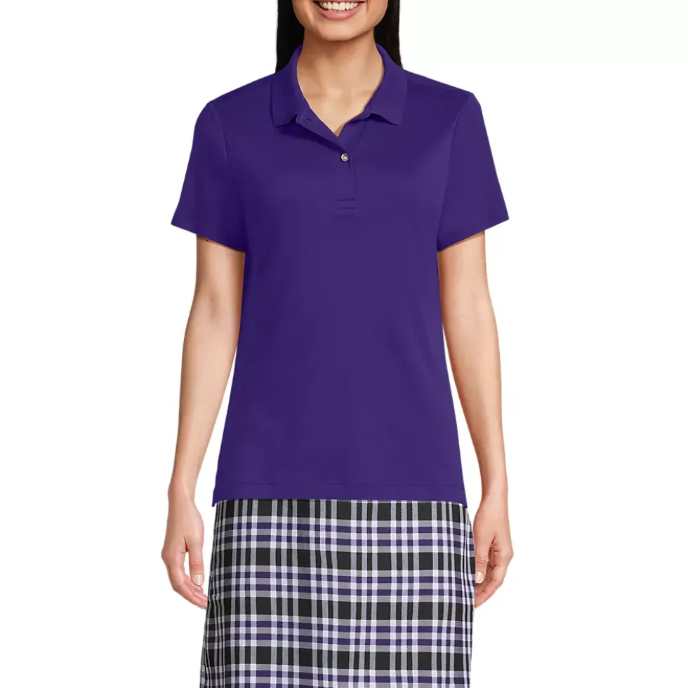 Women's Short Sleeve Feminine Fit Interlock Polo Shirt