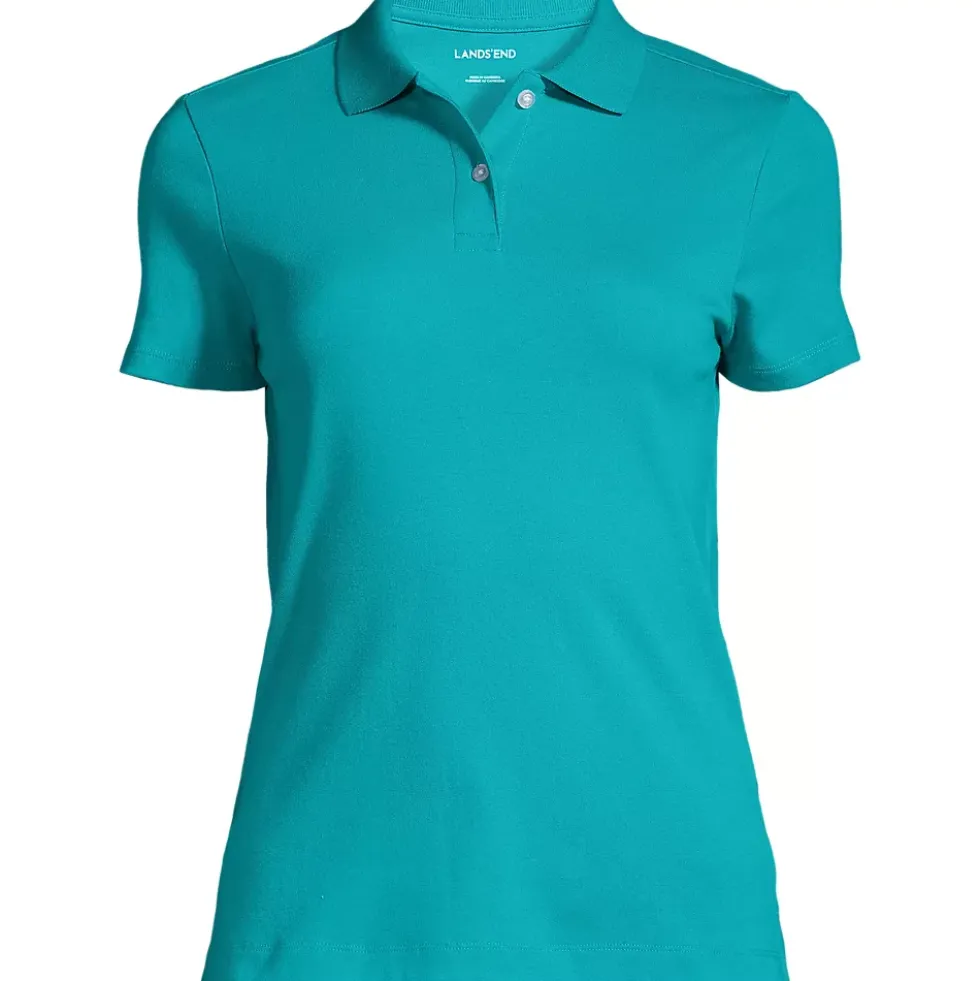 Women's Short Sleeve Feminine Fit Interlock Polo Shirt