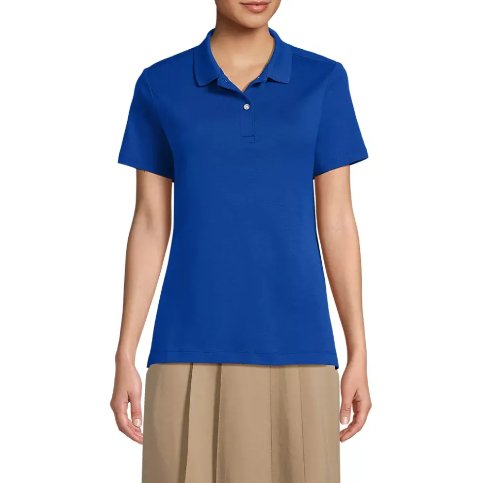 Women's Short Sleeve Feminine Fit Interlock Polo Shirt