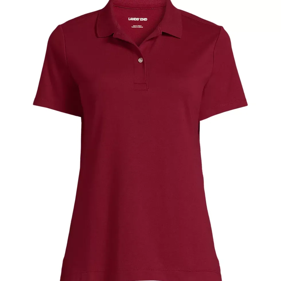 Women's Short Sleeve Feminine Fit Interlock Polo Shirt