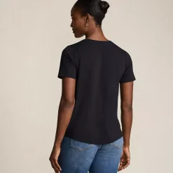 Women's Short Sleeve Lightweight Jersey Gathered Shoulder T-Shirt