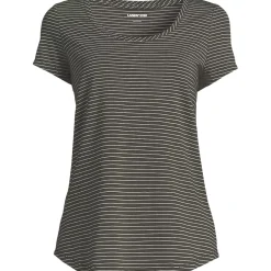 Women's Short Sleeve Lightweight Jersey Scoop Neck T-shirt