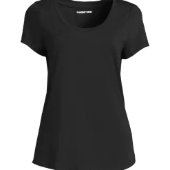 Women's Short Sleeve Lightweight Jersey Scoop Neck T-shirt