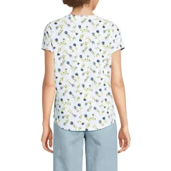 Women's Short Sleeve Lightweight Jersey Scoop Neck T-shirt