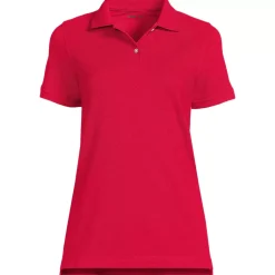 Women's Short Sleeve Mesh Polo Shirt