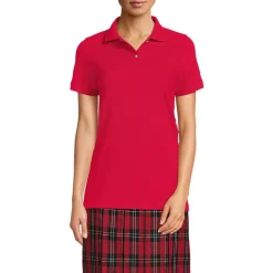 Women's Short Sleeve Mesh Polo Shirt