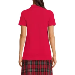 Women's Short Sleeve Mesh Polo Shirt