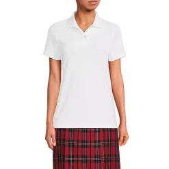 Women's Short Sleeve Mesh Polo Shirt