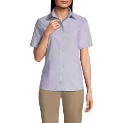 Women's Short Sleeve Oxford Shirt