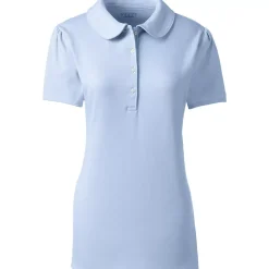 Women's Short Sleeve Peter Pan Collar Polo Shirt
