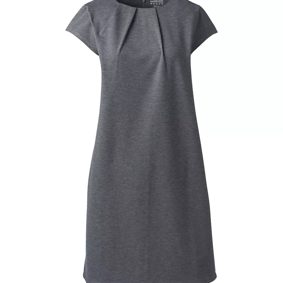 Women's Short Sleeve Ponte Dress
