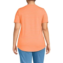 Women's Short Sleeve Power Performance Scoop Neck Curved Hem Tunic Tee