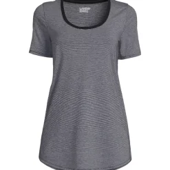Women's Short Sleeve Power Performance Scoop Neck Curved Hem Tunic Tee