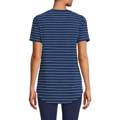 Women's Short Sleeve Power Performance Scoop Neck Curved Hem Tunic Tee
