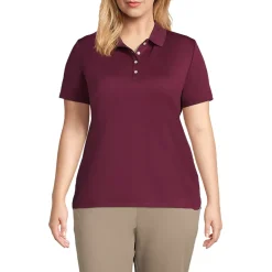 Women's Short Sleeve Solid Active Polo