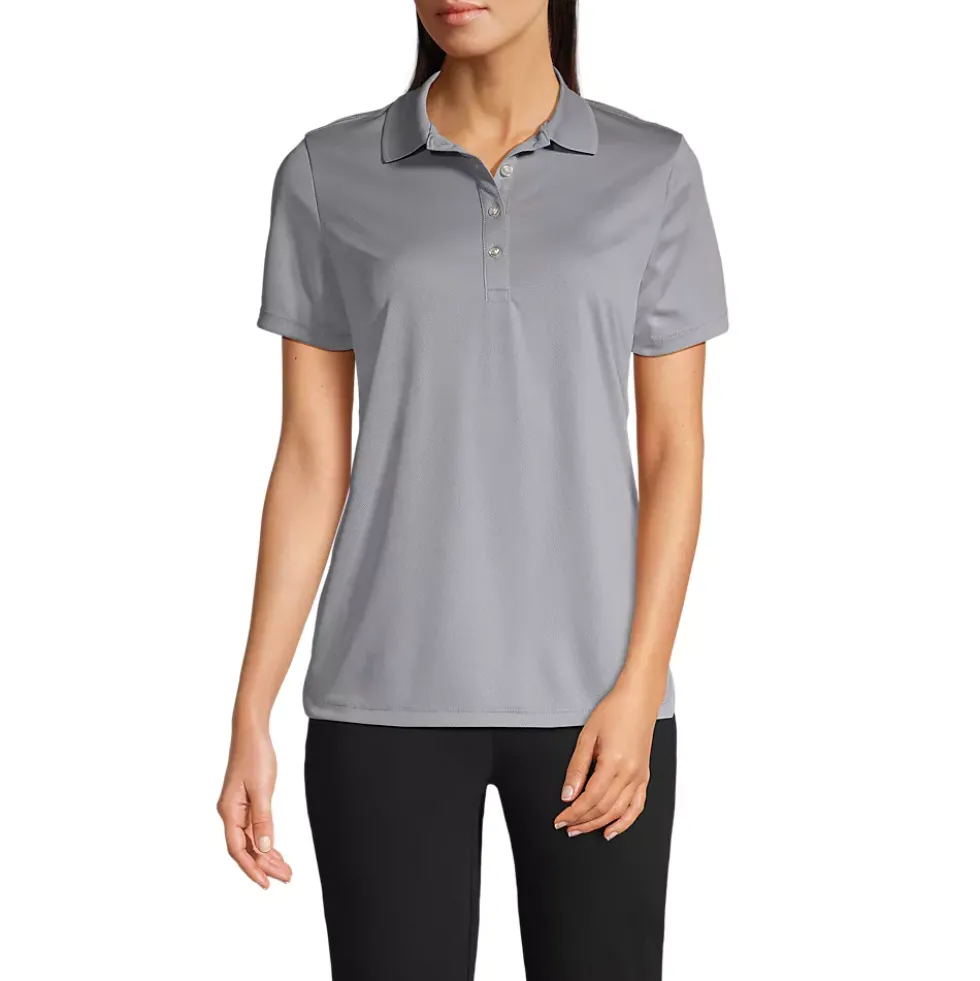 Women's Short Sleeve Solid Active Polo