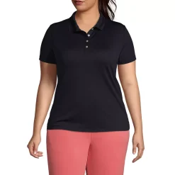 Women's Short Sleeve Solid Active Polo