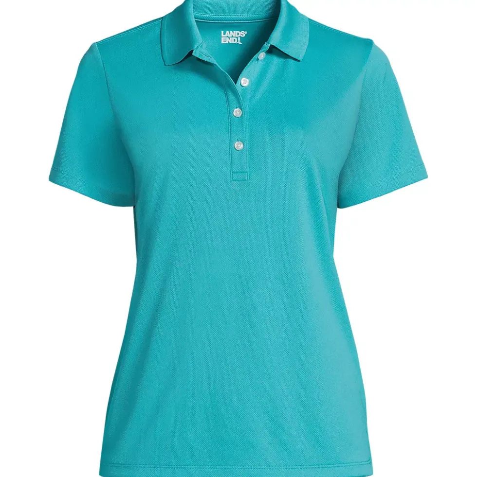 Women's Short Sleeve Solid Active Polo