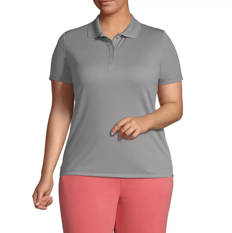 Women's Short Sleeve Solid Active Polo
