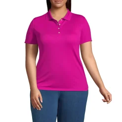 Women's Short Sleeve Solid Active Polo