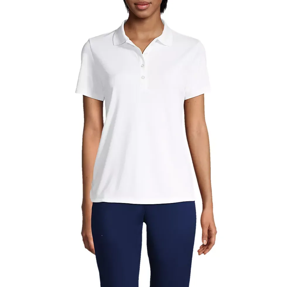 Women's Short Sleeve Solid Active Polo