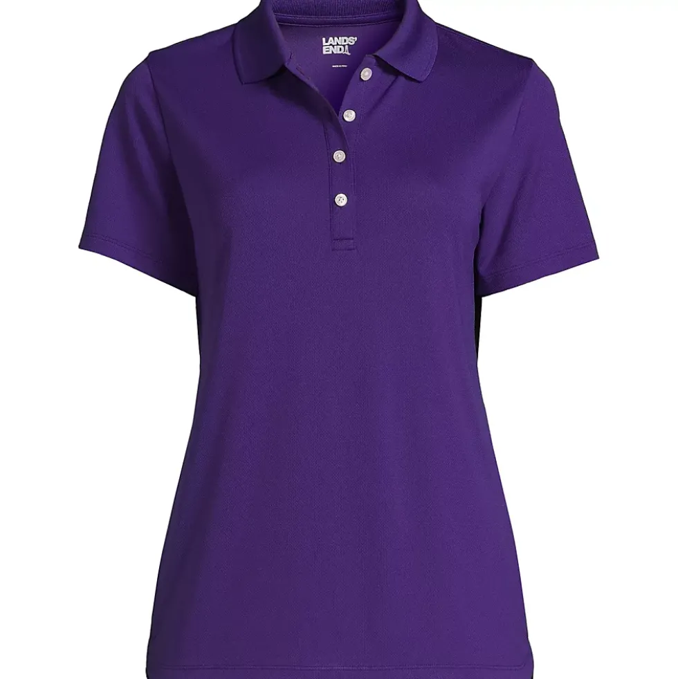Women's Short Sleeve Solid Active Polo