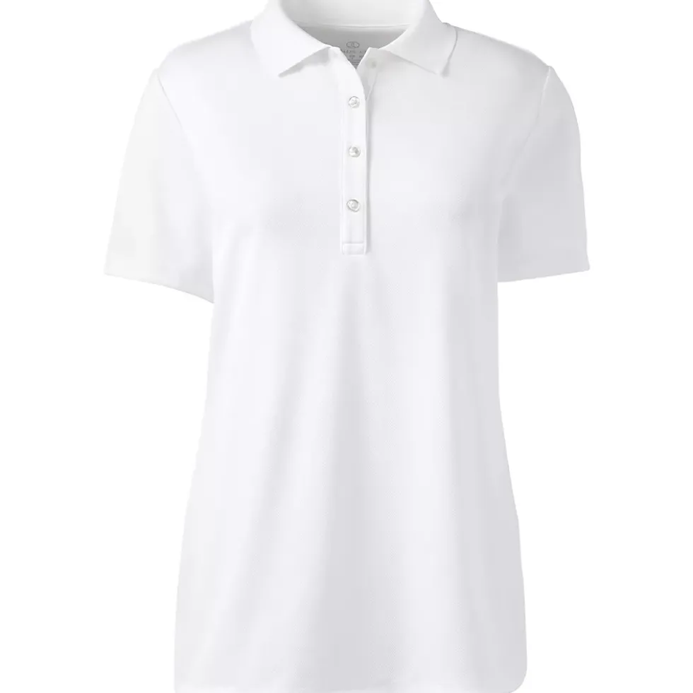 Women's Short Sleeve Solid Active Polo