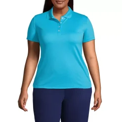 Women's Short Sleeve Solid Active Polo