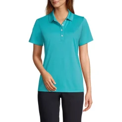 Women's Short Sleeve Solid Active Polo