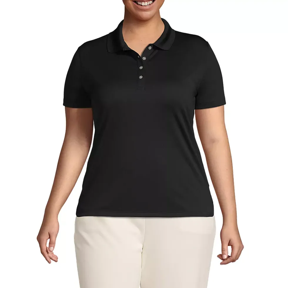 Women's Short Sleeve Solid Active Polo