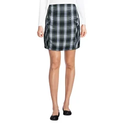 Women's Side Pleat Plaid Skort Above the Knee