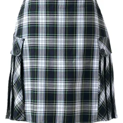 Women's Side Pleat Plaid Skort Above the Knee