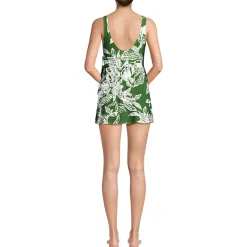 Women's Side Tie Mini Swim Dress Swimsuit