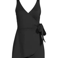 Women's Side Tie Mini Swim Dress Swimsuit