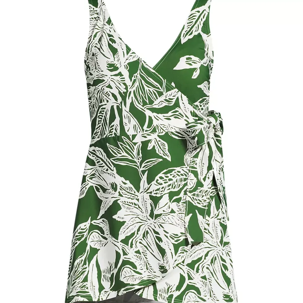 Women's Side Tie Mini Swim Dress Swimsuit