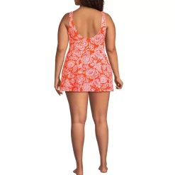 Women's Side Tie Mini Swim Dress Swimsuit