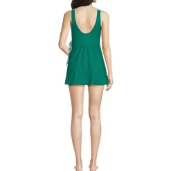 Women's Side Tie Mini Swim Dress Swimsuit
