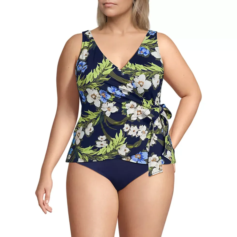 Women's Side Tie Tankini Top