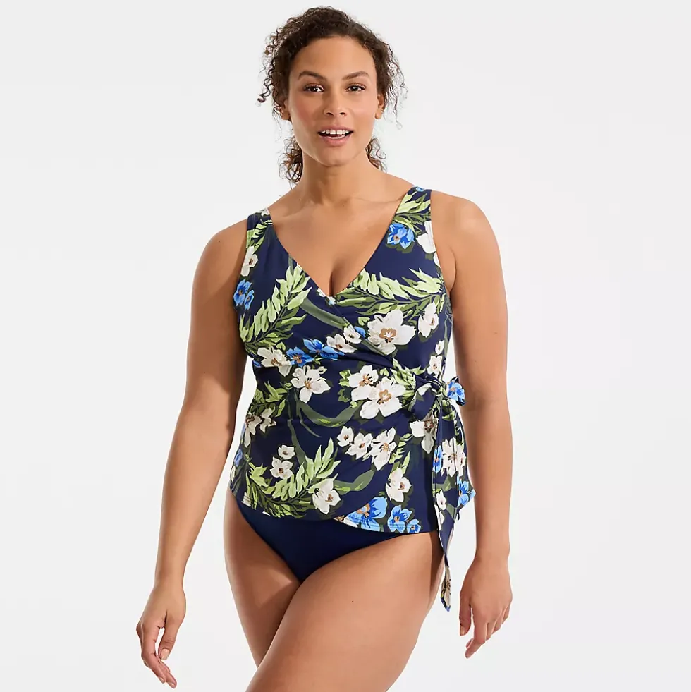 Women's Side Tie Tankini Top