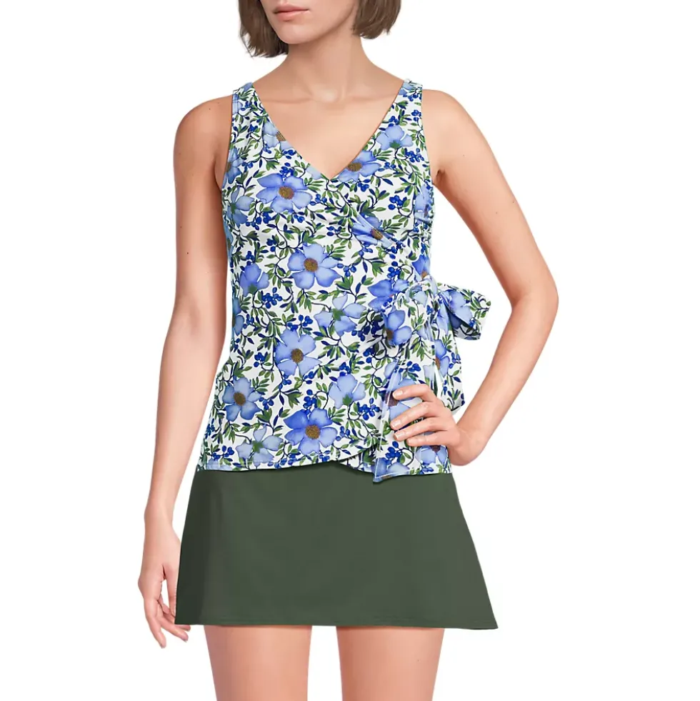Women's Side Tie Tankini Top