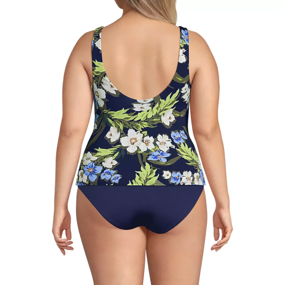 Women's Side Tie Tankini Top